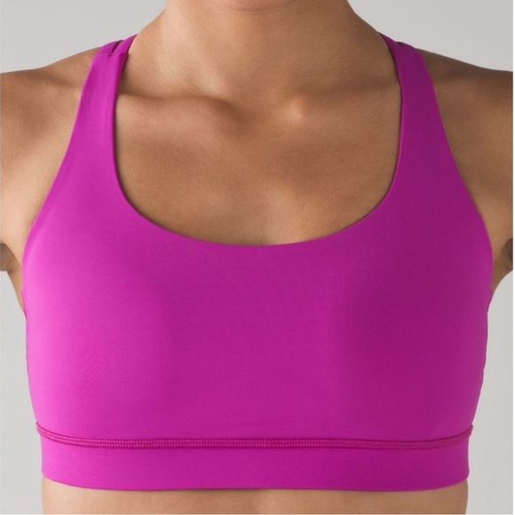 polar pink size 2 lululemon athletica energy bra - Picture 2 of 4